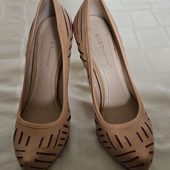 Beige and Purple Heels by BCBGeneration - Picture 15 of 16